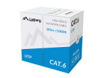 foto de BOBINA CABLE RED LANBERG UTP RJ45 CAT.6 SOLIDO CU AWG24 CPR 305M GRIS FLUKE