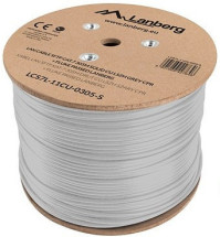 foto de BOBINA CABLE RED LANBERG SFTP RJ45 CAT.7 SOLIDO CU AWG23 LSZH CPR 305M GRIS FLU