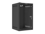 foto de ARMARIO LANBERG MURAL RACK 10 9U 280X310 FLAT PACK NEGRO