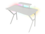 foto de MESA GAMING GENESIS HOLM 320 RGB BLANCA CARBONO
