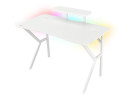 foto de MESA GAMING GENESIS HOLM 320 RGB BLANCA CARBONO