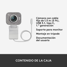 foto de WEBCAM LOGITECH STREAMCAM FHD 1920X1080PX BLANCA