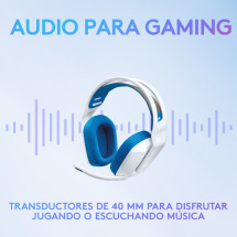 foto de AURICULARES LOGITECH G335 BLANCO MICROFONO INALAMBRICO USB-A