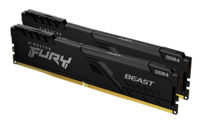foto de DDR4 KINGSTON 2x 8GB 3200  FURY BEAST NEGRO
