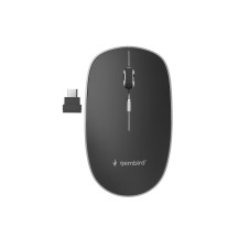 foto de RATON GEMBIRD OPTICO 1600 DPI NEGRO RECEPTOR USB-C RF INALAMBRICO PILAS
