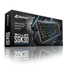 foto de TECLADO GAMING SHARKOON SHARK SKILLER SGK30 RED PORTUGUES