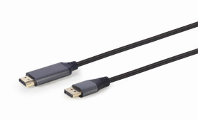 foto de CABLE DISPLAYPORT GEMBIRD A HDMI MACHO MACHO 4K V1.2 1,8 PREMIUM SERIES