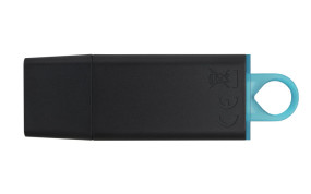 foto de USB 3.2 KINGSTON 64 GB DATATRAVELER EXODIA NEGRO / TURQUESA