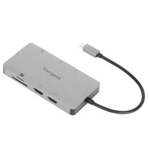 foto de DOCKING STATION TARGUS TIPO C A HDMI 2.0 X2 USB-A X2 PLATA