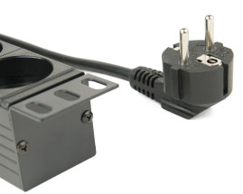 foto de REGLETA RACK GEMBIRD 1U 16A 8 TOMAS NEGRO 3 M CON INTERRUPTOR