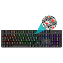 foto de TECLADO GAMING HIDITEC GK400 USB RETROILUMINADO MECANICO NEGRO
