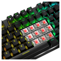 foto de TECLADO GAMING HIDITEC GK400 USB RETROILUMINADO MECANICO NEGRO