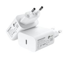 foto de CARGADOR DE PARED LEOTEC USB C 20W 3.0 5V3A 9V2,22A 12V1,67A BLANCO
