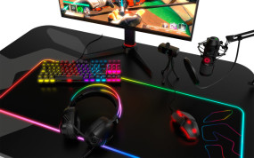foto de TECLADO GAMING KROM KASIC TKL RAINBOW ES USB RETROILUMINADO MECANICO NEGRO