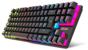 foto de TECLADO GAMING KROM KASIC TKL RAINBOW ES USB RETROILUMINADO MECANICO NEGRO