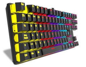 foto de TECLADO GAMING KROM KASIC TKL RAINBOW ES USB RETROILUMINADO MECANICO NEGRO