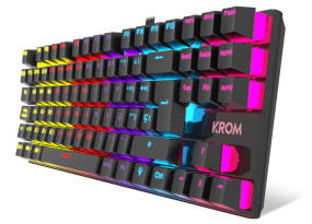foto de TECLADO GAMING KROM KASIC TKL RAINBOW ES USB RETROILUMINADO MECANICO NEGRO