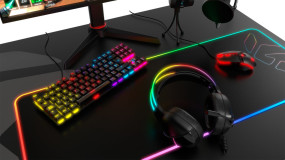 foto de TECLADO GAMING KROM KASIC TKL RAINBOW ES USB RETROILUMINADO MECANICO NEGRO