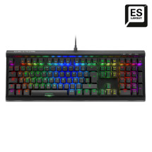 foto de TECLADO GAMING SHARKOON SGK60 RED SWITCH USB RETROILUMINADO MECANICO NEGRO