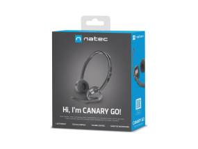 foto de AURICULARES NATEC CANARY GO NEGRO MICROFONO ALAMBRICO JACK 3.5MM