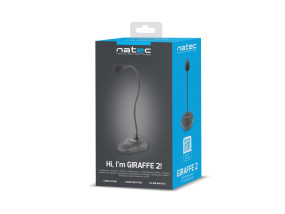foto de MICROFONO NATEC GIRAFFE 2 OMNIDIRECCIONAL NEGRO