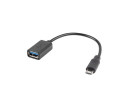 foto de ADAPTADOR LANBERG OTG USB MICRO(M) 2.0 A USB-A(H) 15 CM NEGRO