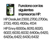 foto de HP Paquete de 2 cartuchos de tinta original 305 tricolor / negro