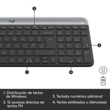 foto de COMBO TECLADO RATON LOGITECH COMBO MK470 INALAMBRICO GRAFITO