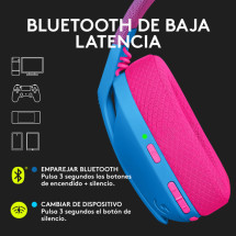 foto de AURICULARES GAMING LOGITECH G435 NEGRO MICROFONO BT