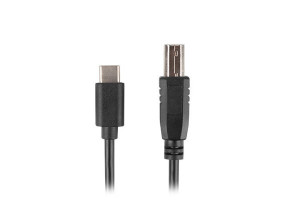 foto de CABLE LANBERG USB C MACHO A USB B 2.0 MACHO 1.8M NEGRO