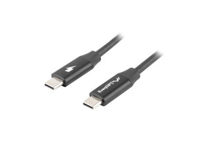 foto de CABLE LANBERG USB C MACHO/MACHO 1M QUICK CHARGE 4.0 NEGRO