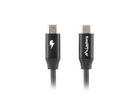 foto de CABLE LANBERG USB C MACHO/MACHO 1M QUICK CHARGE 4.0 NEGRO