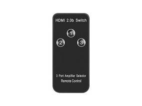 foto de SWITCH VIDEO LANBERG 3 X HDMI + MICRO USB NEGRO CONTROL REMOTO