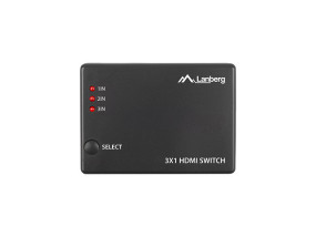 foto de SWITCH VIDEO LANBERG 3 X HDMI + MICRO USB NEGRO CONTROL REMOTO