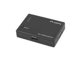 foto de SWITCH VIDEO LANBERG 3 X HDMI + MICRO USB NEGRO CONTROL REMOTO