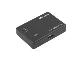 foto de SWITCH VIDEO LANBERG 3 X HDMI + MICRO USB NEGRO CONTROL REMOTO
