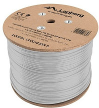 foto de BOBINA CABLE RED LANBERG FTP RJ45 CAT.6A SOLIDO CU AWG24 LSZH CPR 305M GRIS FLU