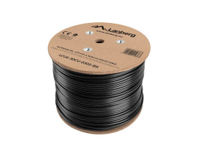foto de BOBINA CABLE RED LANBERG EXTERIOR UTP RJ45 CAT.6 GEL-FILLED CU AWG24 305M  NEGRO