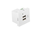 foto de ROSETA PARED LANBERG 230V 2 X USB 5V 2.1A BLANCO