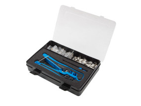 foto de KIT LANBERG NETWORK CON CRIMPADORA Y STRIPPING, CONECTORES RJ45