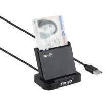foto de LECTOR DE TARJETAS EXTERNO TOOQ TQR-220B DNIE VISION USB 2.0 NEGRO