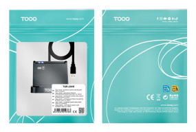 foto de LECTOR DE TARJETAS EXTERNO TOOQ TQR-220B DNIE VISION USB 2.0 NEGRO