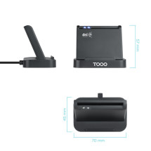 foto de LECTOR DE TARJETAS EXTERNO TOOQ TQR-220B DNIE VISION USB 2.0 NEGRO
