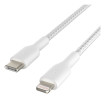 foto de BELKIN BRAIDEDC-LTG 1M  WHT
