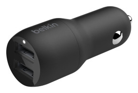 foto de BELKIN DUAL USB-A CAR CHARGER 12W X2  BLK