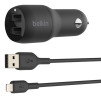 foto de BELKIN DUAL CAR CHARGER 1M A-LTG 24W BLK