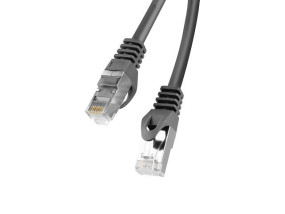 foto de CABLE RED LANBERG LATIGUILLO CAT.6 FTP 0.25M NEGRO FLUKE  PASSED