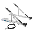 foto de BASE PORTATIL TARGUS CON HUB INTEGRADO USB-A X4 PLATA