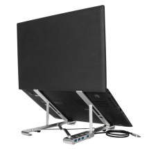 foto de BASE PORTATIL TARGUS CON HUB INTEGRADO USB-A X4 PLATA