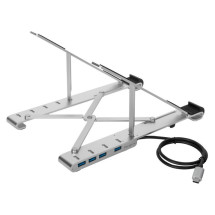 foto de BASE PORTATIL TARGUS CON HUB INTEGRADO USB-A X4 PLATA